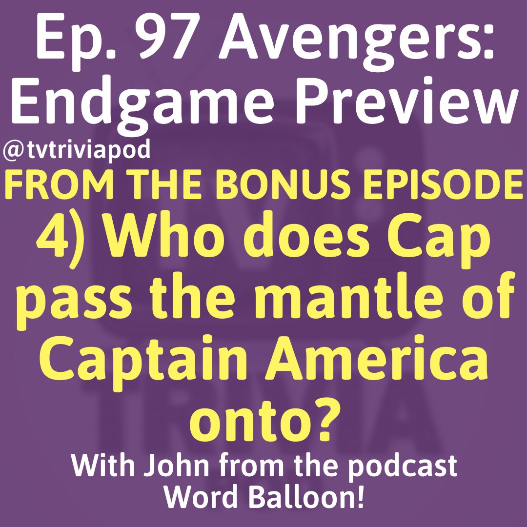 tvtriviapod's tweet photo. Ep 97 #avengersendgame preview with @johnwordballoon! Coming out Tuesday!
Subscribe/support/follow in bio. Listen to all the questions and play along by subscribing anywhere you get podcasts!
#tv #trivia #podcast #tvtp #movies #movietrivia #marvel #marveltrivia #mcu #mcutrivia https://t.co/5vQK8tLFfe