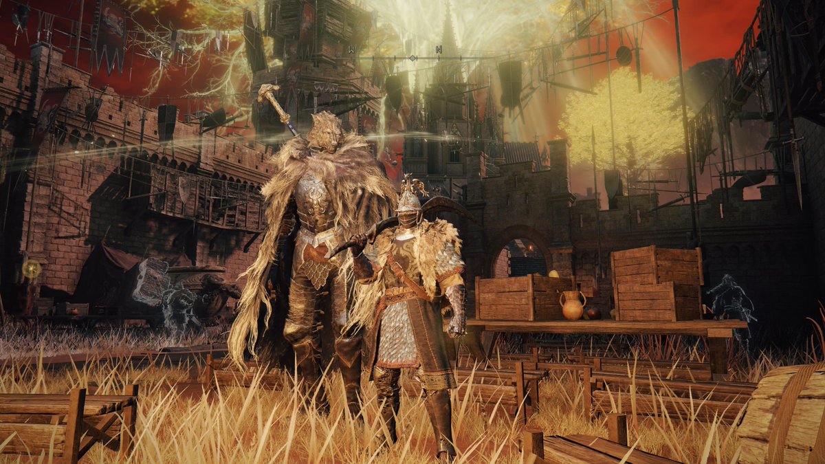 mrky5's tweet photo. #Blaidd (my fav character) giving me courage before fighting #StarscourgeRadahn. I'm so scared! Absolutely love this game though #PS5Share, #ELDENRING https://t.co/FzpgDrZYPL