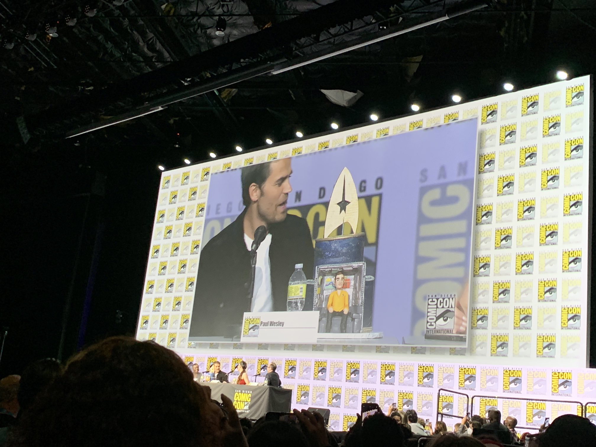 New Kirk Paul Wesley surprised with a birthday cake and a rendition of Happy Birthday from Hall H 