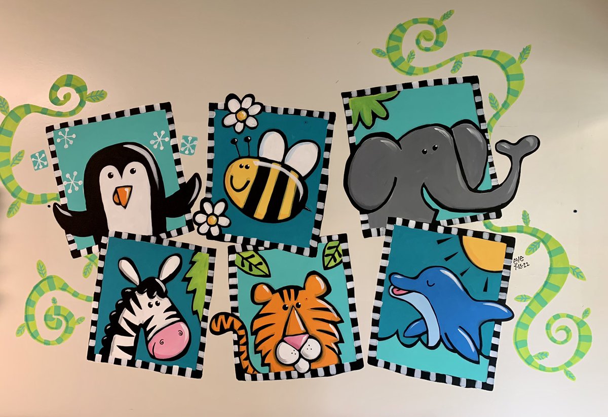 We love our penguins, bees, elephants, zebras, tigers, and dolphins! Countdown to #BacktoSchool2022!
