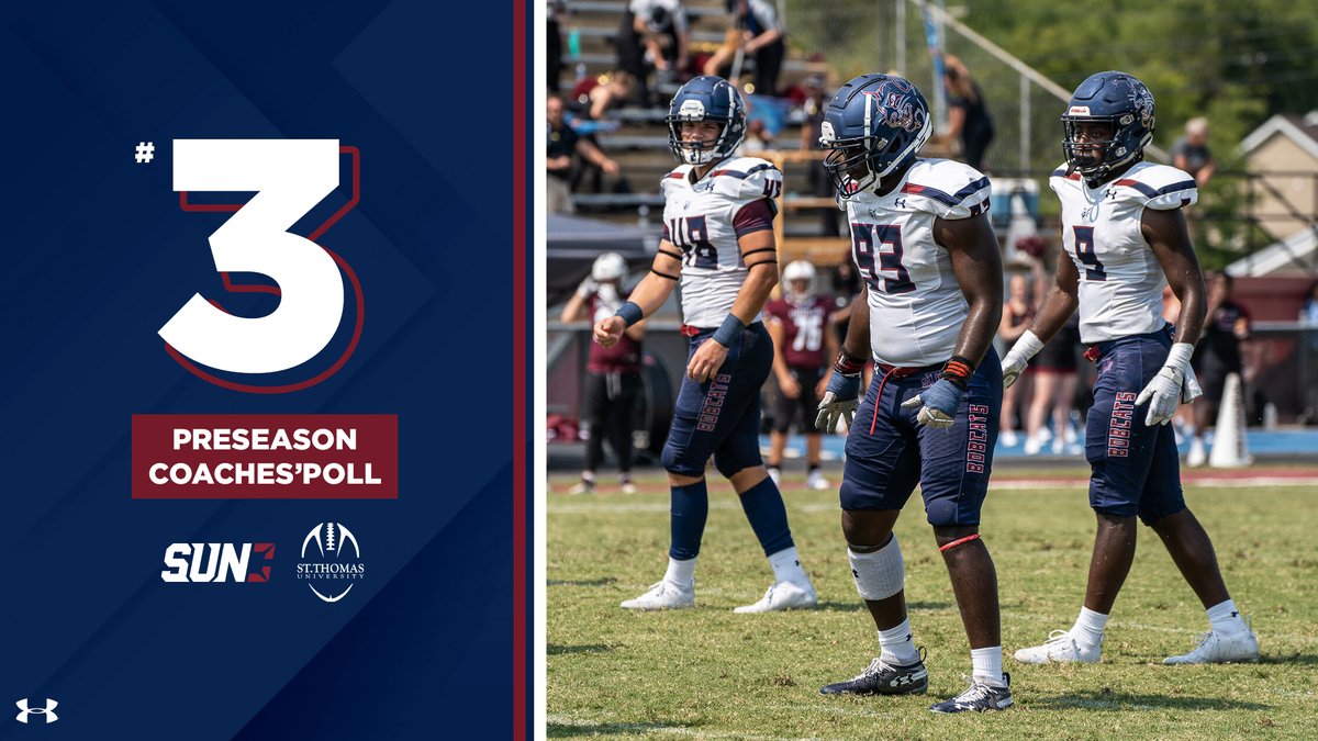 The Bobcats have been selected to finish third in the #SUNFB Preseason Coaches' Poll.

#RaiseTheStandard // #STUFootball