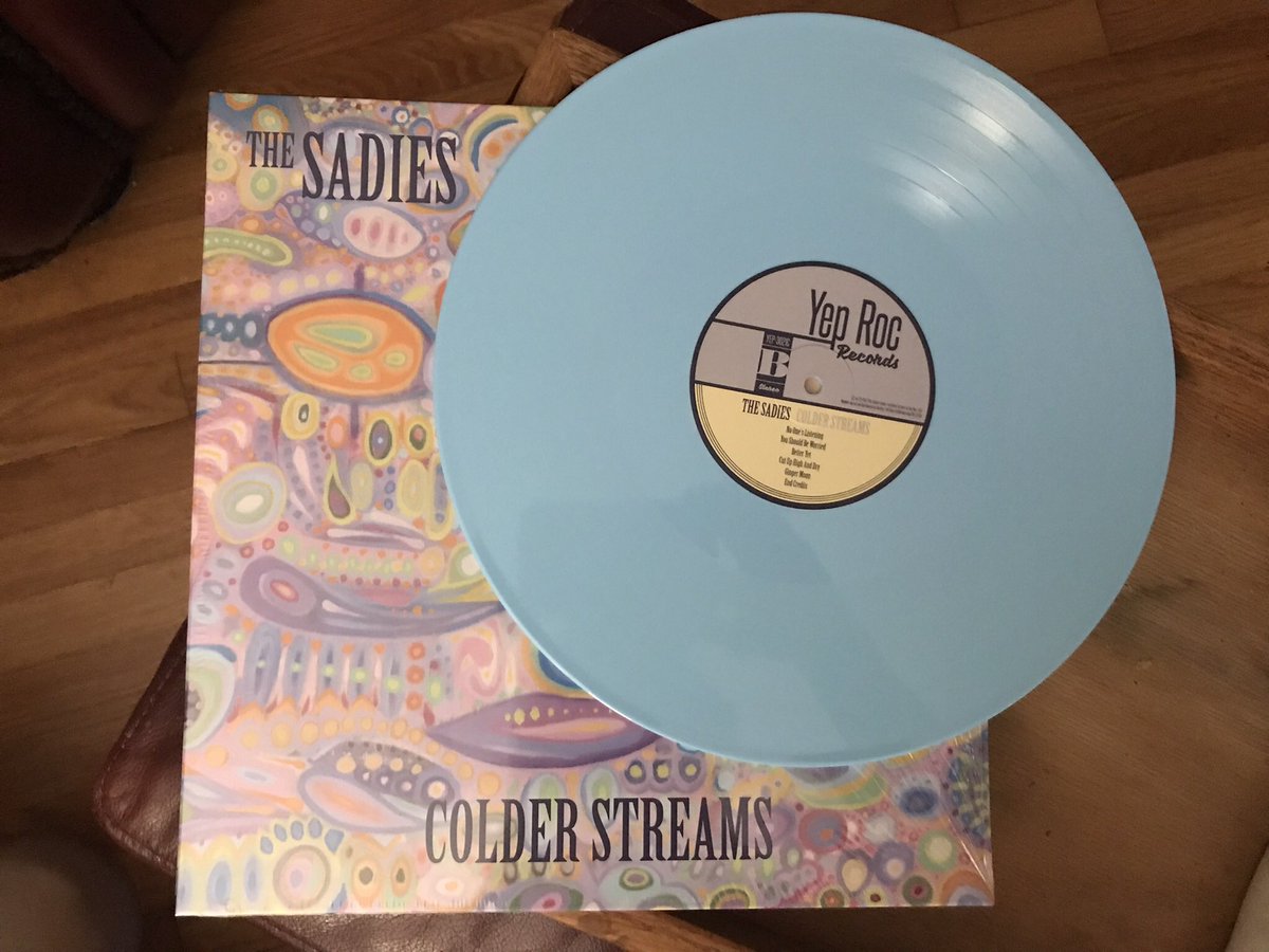 gigialoha's tweet photo. @yeproc @TheSadies @ParryReed Got mine at Newbury Comics and had great conversation with the sales guy about #TheSadies and how lucky weโve been to see them play live - love the record - hypnotic artwork and a kickass sonic wonderland with poignant and moving lyrics #ColderStreams #NewburyComics #RIPDallas https://t.co/MOh4W9S3Hv