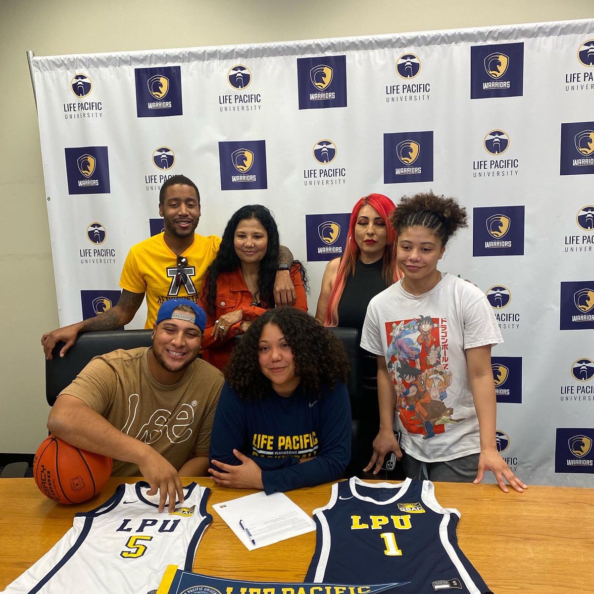 lpuwbb's tweet photo. Let’s please welcome our newest Lady Warrior to the LPU Women’s Basketball Program- Gianna Pritchett!! We are so excited to have you here 🏀💙💛 #WarriorUp #LPUWBB https://t.co/AJtT75zVoD