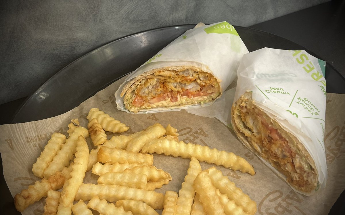 josh_harrah's tweet photo. Hush puppy breaded fish 3 pc or 5 pc. we also have a Cajun fish wrap!Stop by arbys on arrow street and grab you some yummy fish! Probs one of the best fish I have had from arbys!only avail.Thru mid September get it while we have it in stock! โบ๏ธ #arbys #AES #fishbasket #hushpuppy https://t.co/nHkZSvLdFp