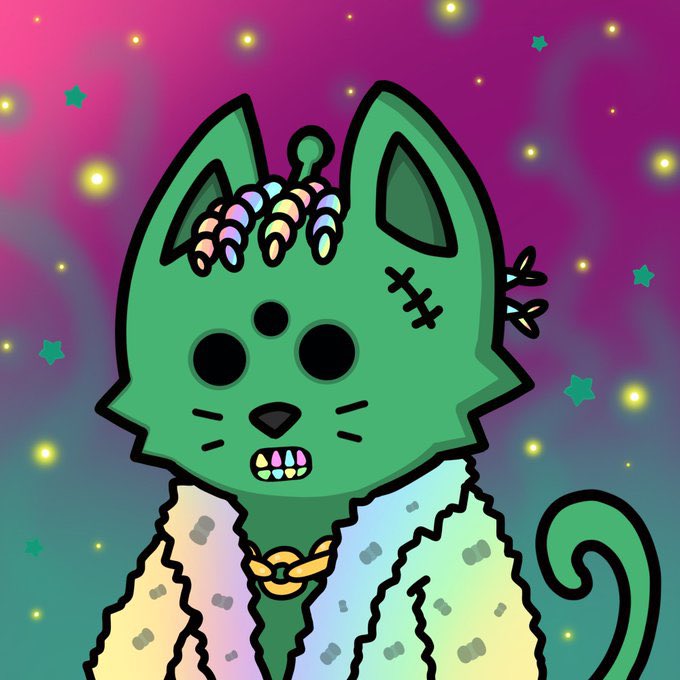 studiomccann's tweet photo. @obj , love your @Deadfellaz pfp!!!  Such a dope snag!  You should consider picking up some @CosmicCats_ and mutate that beast to the next level!!!!    You won’t regret it!!! https://t.co/xmWyUVd9k3