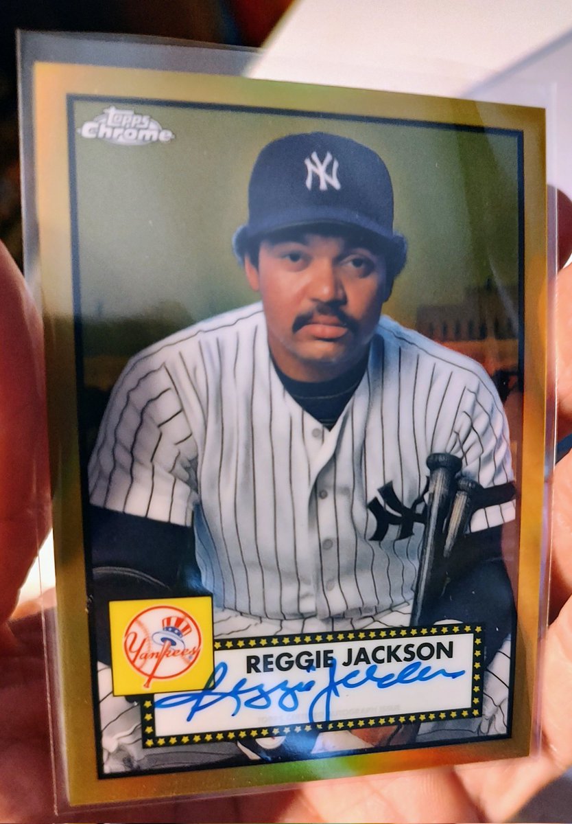 godfatherDECA's tweet photo. Great hit from @Topps Chrome Platinum Anniversary today. #MrOctober on card autograph! https://t.co/JeTe0D0SdW
