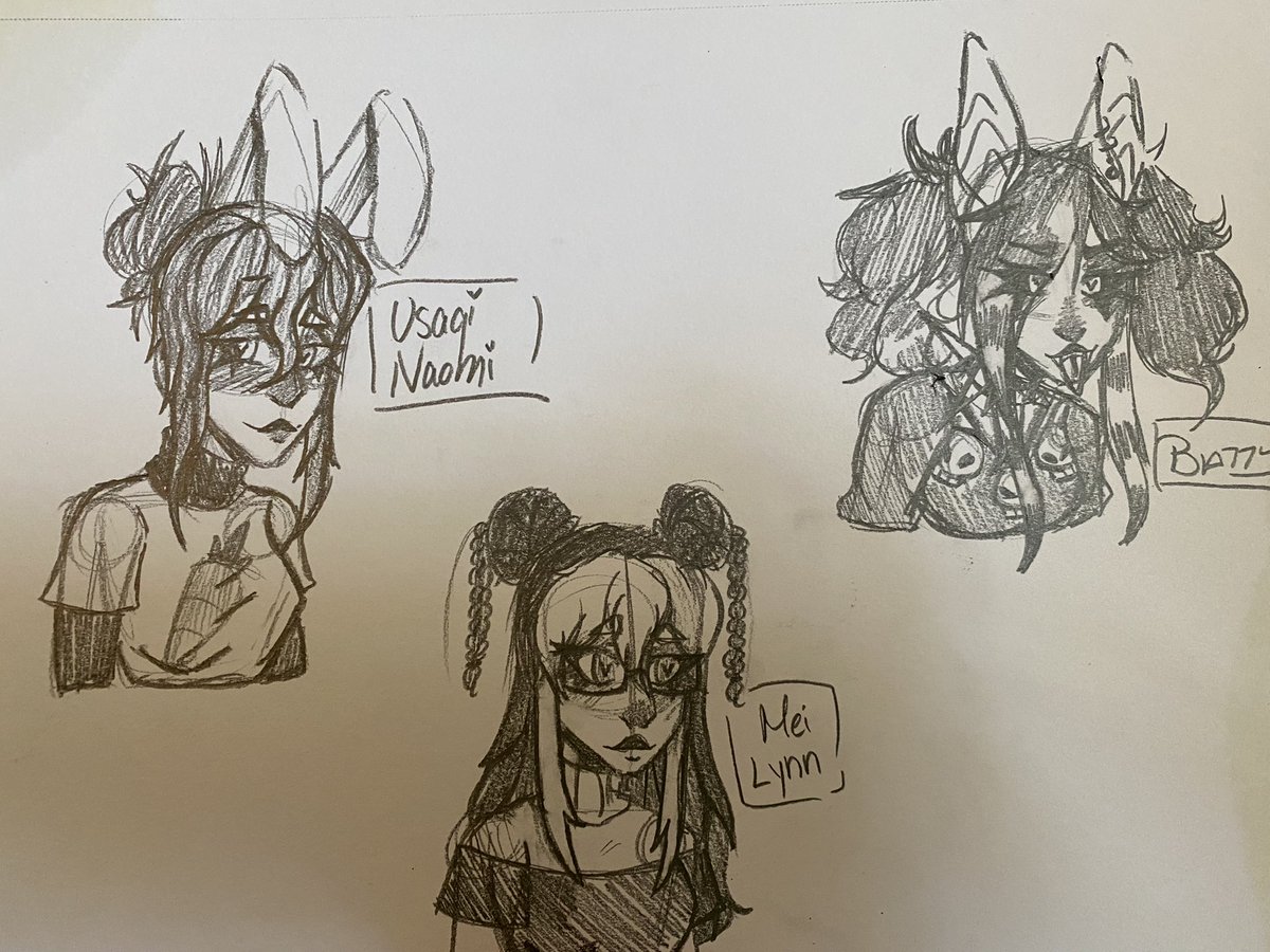 demon_stiles's tweet photo. Just some sketches as my hand recovers from some bad tendinitis 🫦😩 #meilynnart #usagillust #Vtuber #Vtuberart #art {might redo later lol} https://t.co/UIZ6hh2a6G