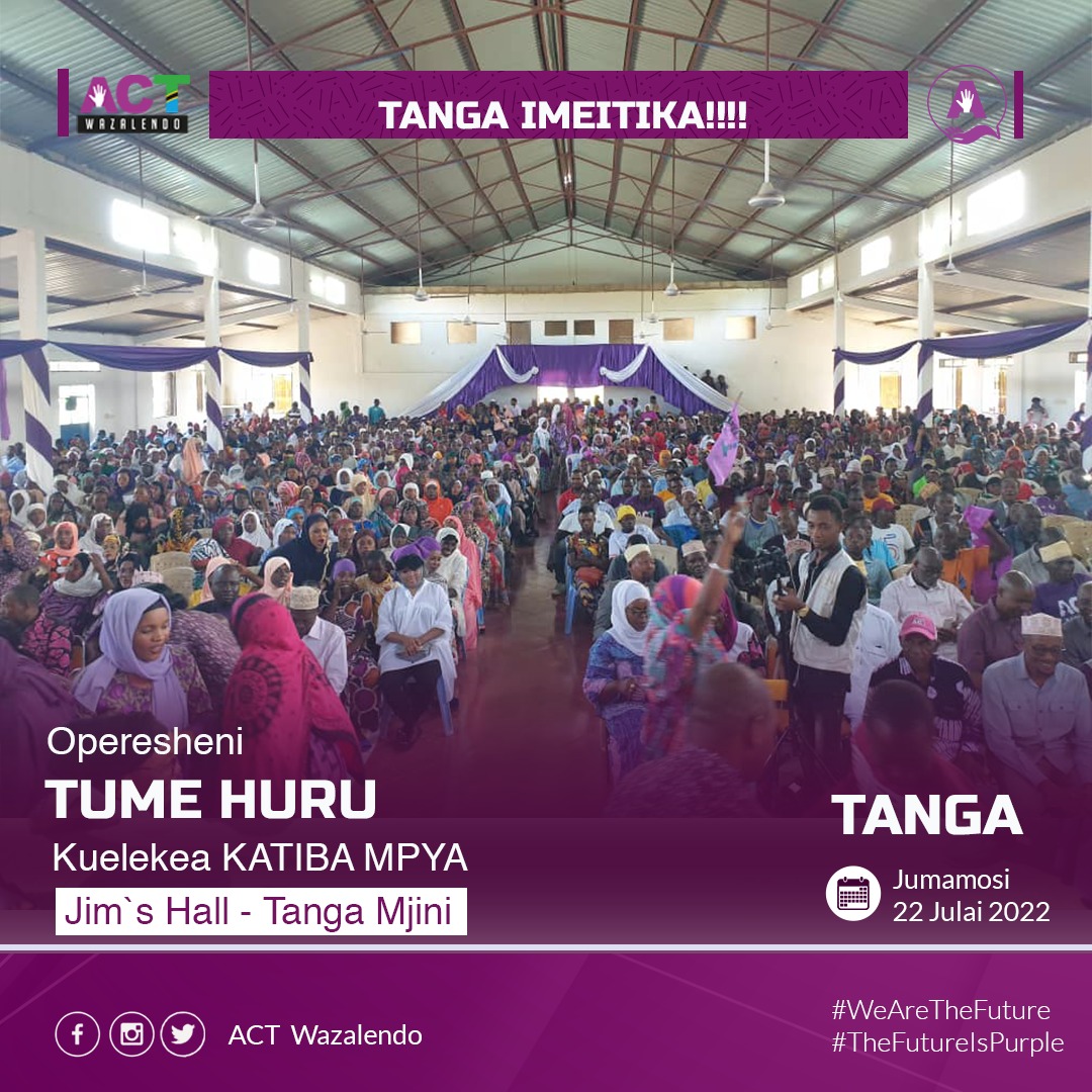 stv_news15's tweet photo. ACT Wazalendo yatikisa Tanga Kongamano la Katiba Mpya, Tume Huru
#Tufollow Twitter
@stv_news15
info@stvnews.co.tz https://t.co/lNrcraOYVM