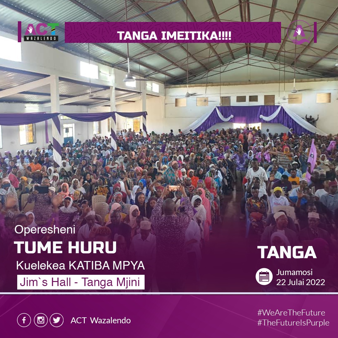 stv_news15's tweet photo. ACT Wazalendo yatikisa Tanga Kongamano la Katiba Mpya, Tume Huru
#Tufollow Twitter
@stv_news15
info@stvnews.co.tz https://t.co/lNrcraOYVM