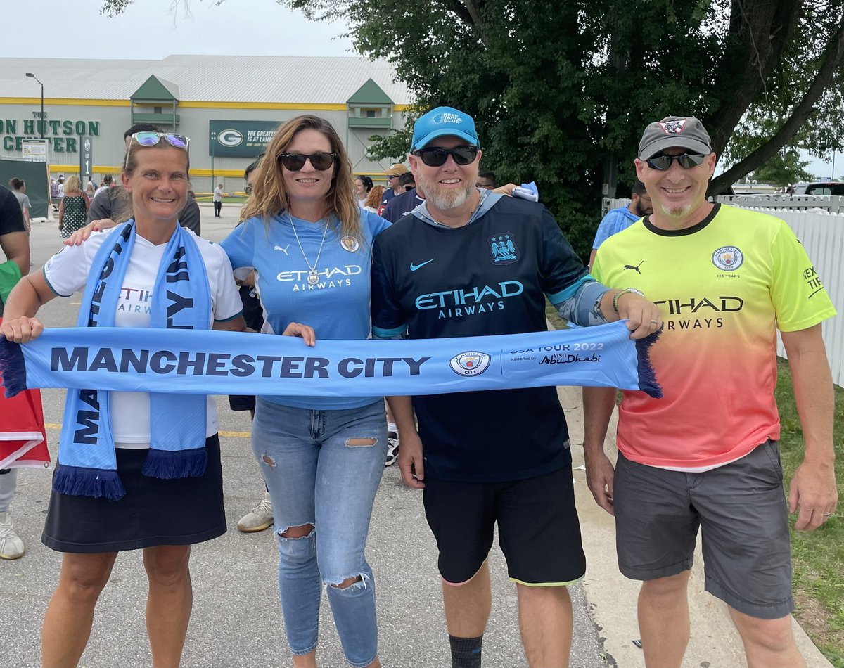 Tampa Bay Cityzens representing in Green Bay!! Let’s go City!!! #ctwd #ManCityOSC 💙💙💙
