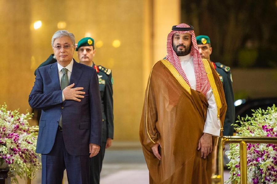 spagov's tweet photo. سمو #ولي_العهد يستقبل في قصر السلام بجدة فخامة رئيس جمهورية #كازاخستان، ويقيم مراسم استقبال رسمية لفخامته.
#واس https://t.co/2JQ47Z2bkZ