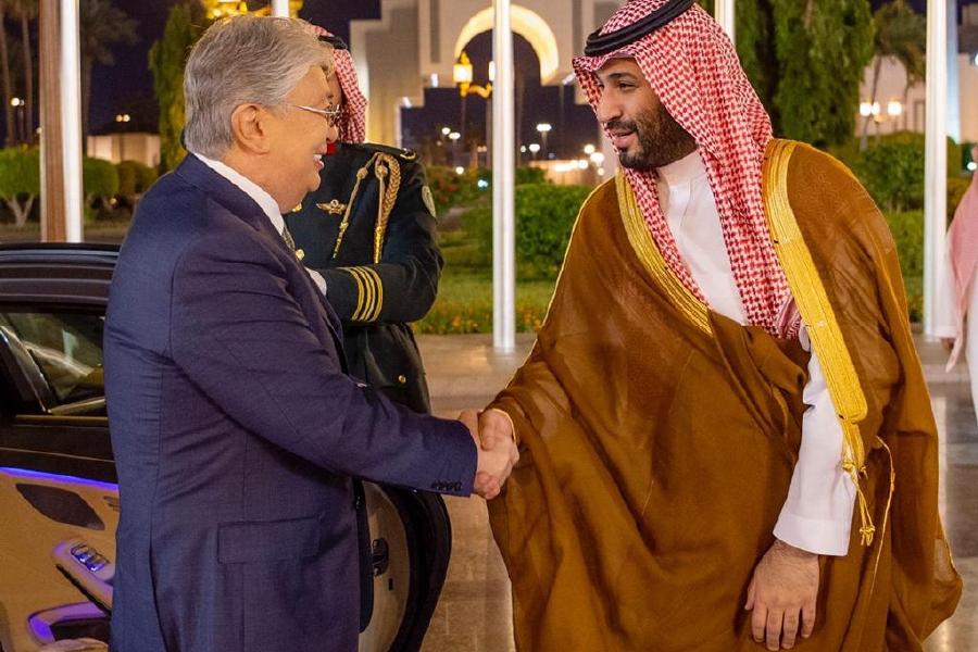 spagov's tweet photo. سمو #ولي_العهد يستقبل في قصر السلام بجدة فخامة رئيس جمهورية #كازاخستان، ويقيم مراسم استقبال رسمية لفخامته.
#واس https://t.co/2JQ47Z2bkZ