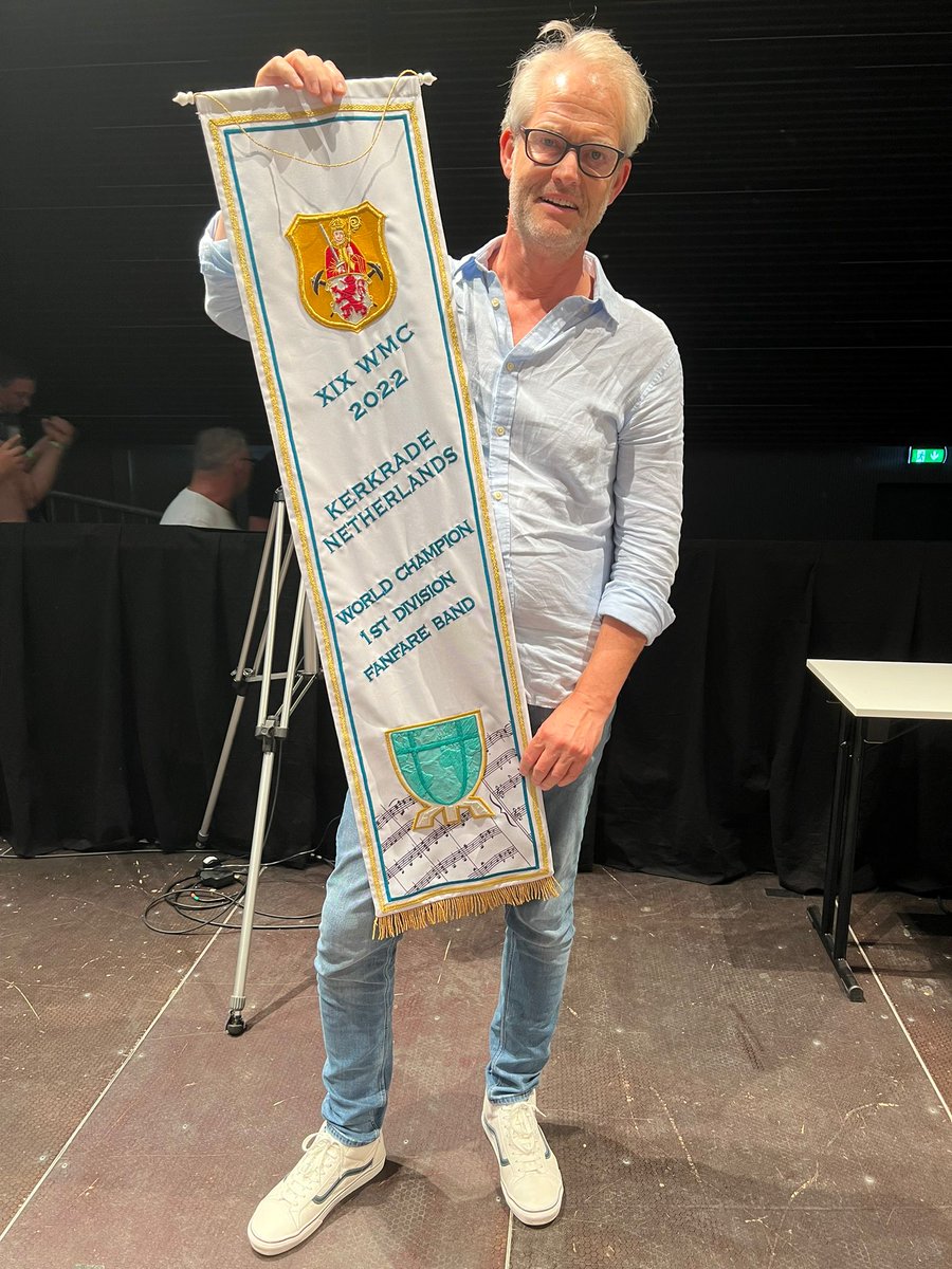 Wereldkampioen 1e divisie fanfare 2022 WMC, Nederlands Kampioen ONFK 2019, 2018 en 2014, met dirigent Marcel Visser. #wmc2022 #trots <a href="/nhdagblad/">Noordhollands Dagblad</a> <a href="/parool/">Het Parool</a>
