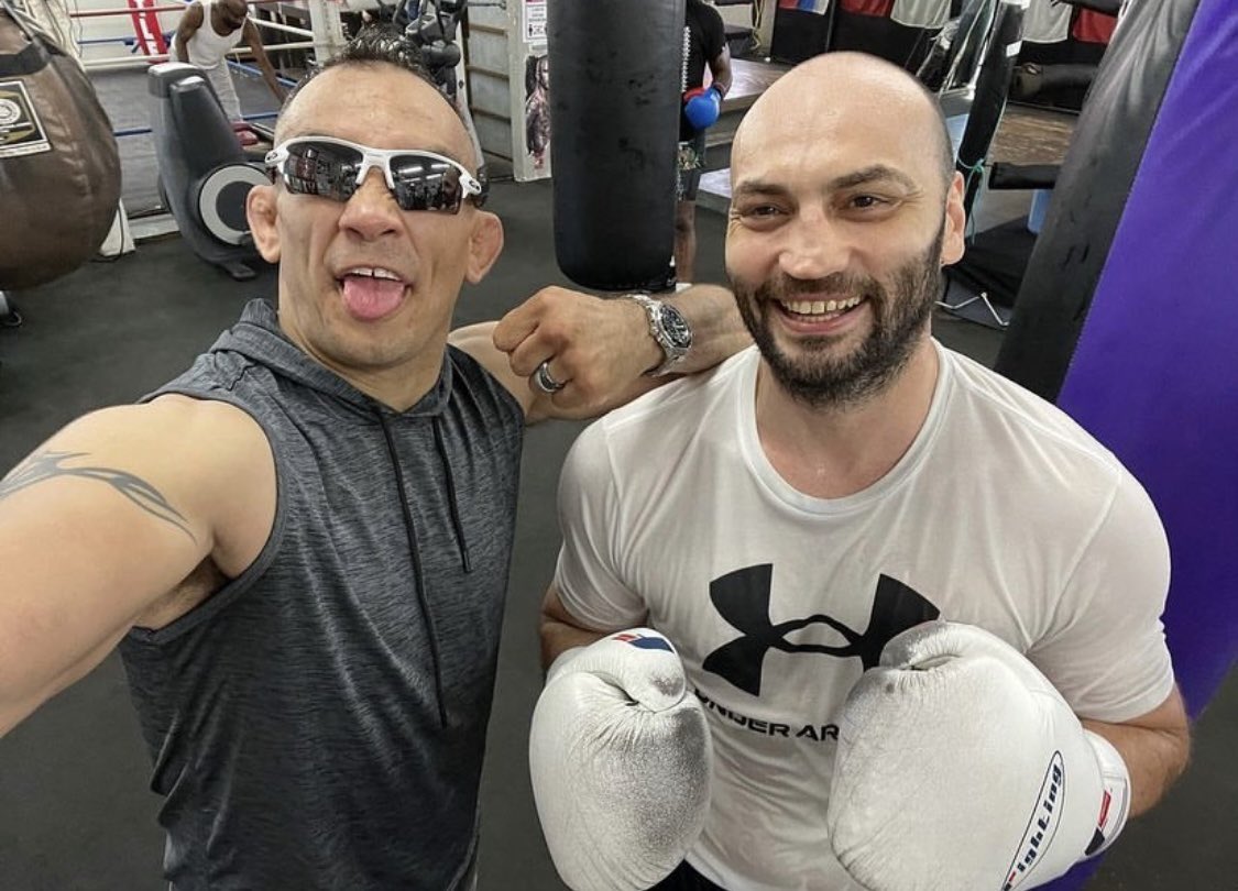 WildCardBoxing1's tweet photo. Thank you @TonyFergusonXT for taking the time. Class act and an inspiration to all the fighters and clients in the gym #CSO #motivation  #TeamFerguson #TeamWildCardBoxing #boxing #mma #family #wildcardboxing #thehousethatFREDDIEbuilt #boxers #fighters @ufc @FreddieRoach @WCBstore https://t.co/UYmonIUEHG