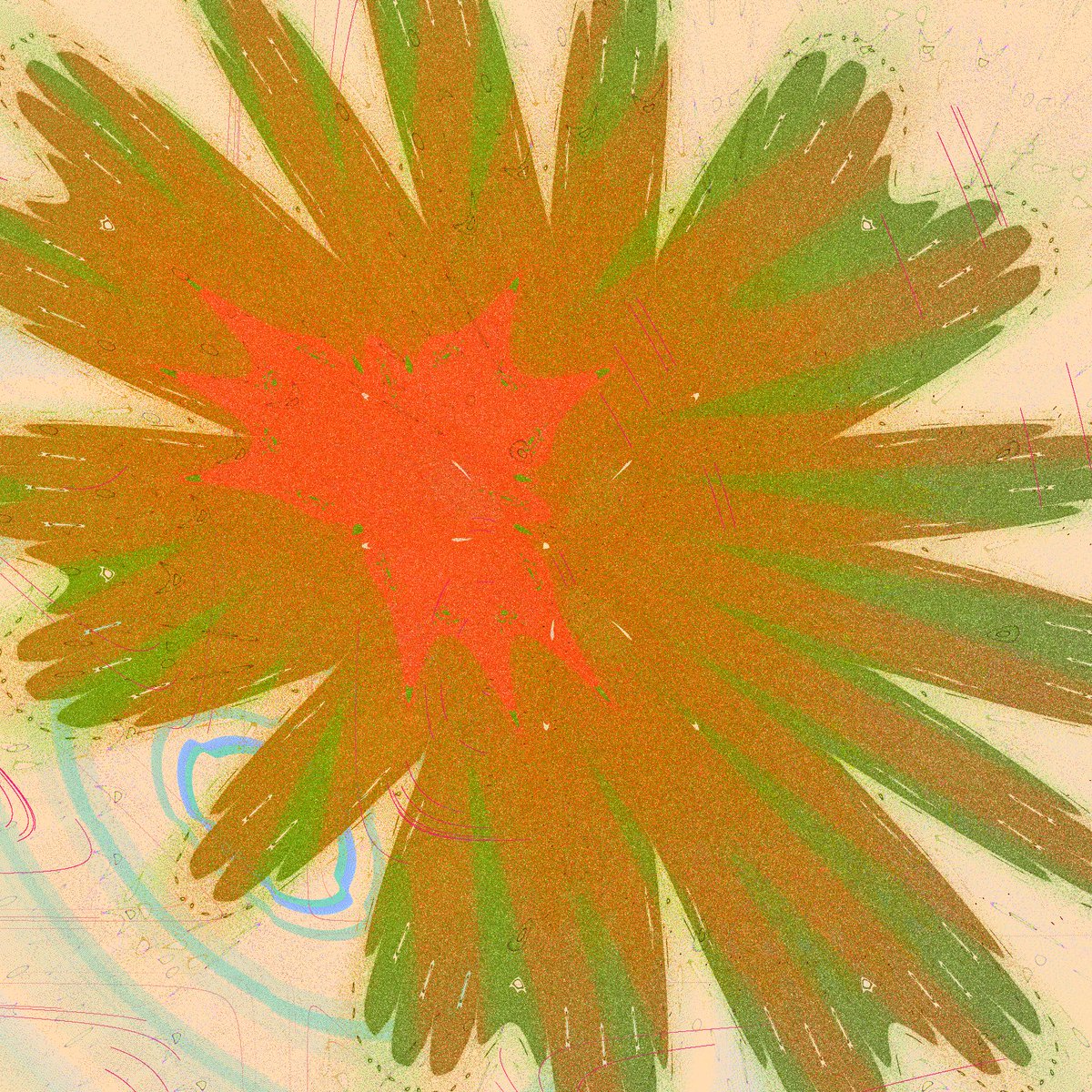 dj_piou's tweet photo. been quite obsessed with using math equations to make things, here's a gumowski-mira attractor based image https://t.co/cPWLXbCSHw