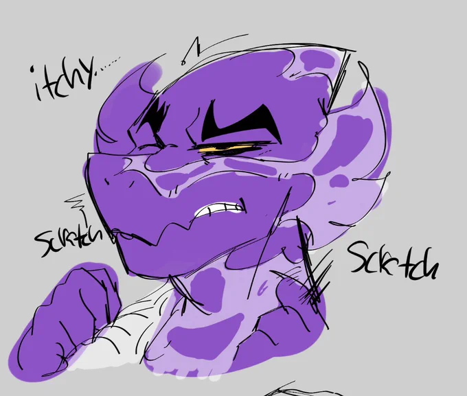 Starker shedding skin like a dang ole lizard 