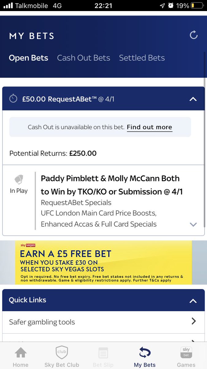 ⁦<a href="/SkyBet/">Sky Bet</a>⁩  in play? Pay out now