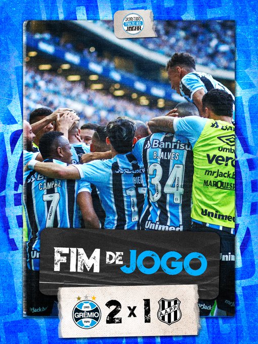 Grêmio vence Ponte Preta e chega a vice-liderança da Série B