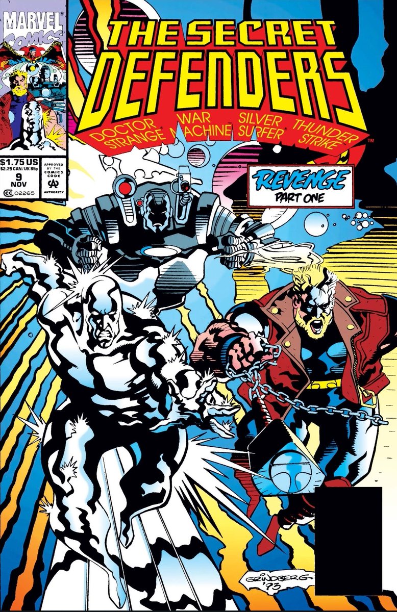evan_bevins's tweet photo. Whoever said "accept no substitutions" clearly didn't know about War Machine and Thunderstrike. A new #SecretDefenders arc with a new creative team starts here.
https://t.co/CZnwA9ZabU https://t.co/UNvrpKoewi