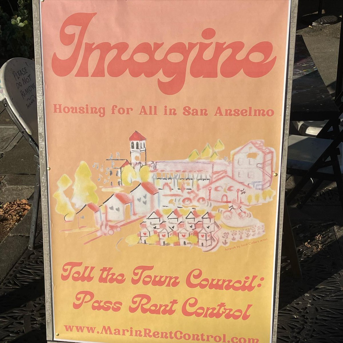 dsa_marin's tweet photo. TONIGHT: We'll be tabling for rent control in downtown San Anselmo during Beatles in the Park! 🎸

Come by and say, "Hi" and sign our petition to pass rent control in Marin! 📝 https://t.co/zrbxKAghne