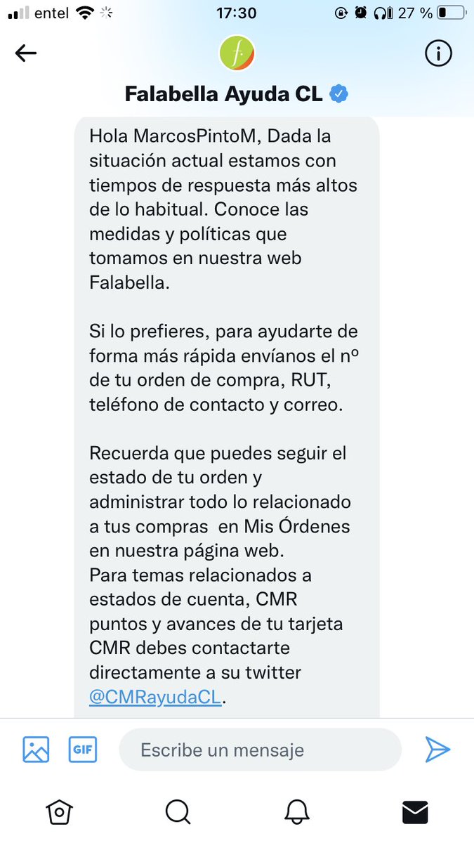 MarcosPintoM's tweet photo. @FalabellaAyuda https://t.co/wpev4LQyjc