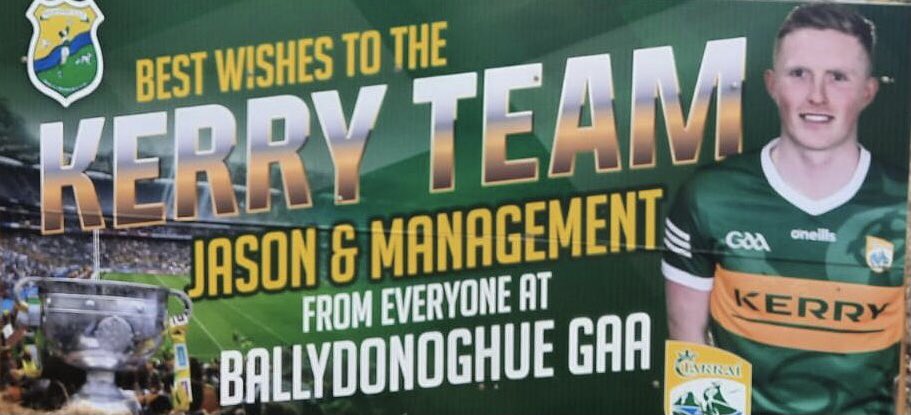 ballydonoghue's tweet photo. Best Wishes to Jason the @Kerry_Official team and management in Sundays All Ireland Football final. https://t.co/CnYcSlOY7d