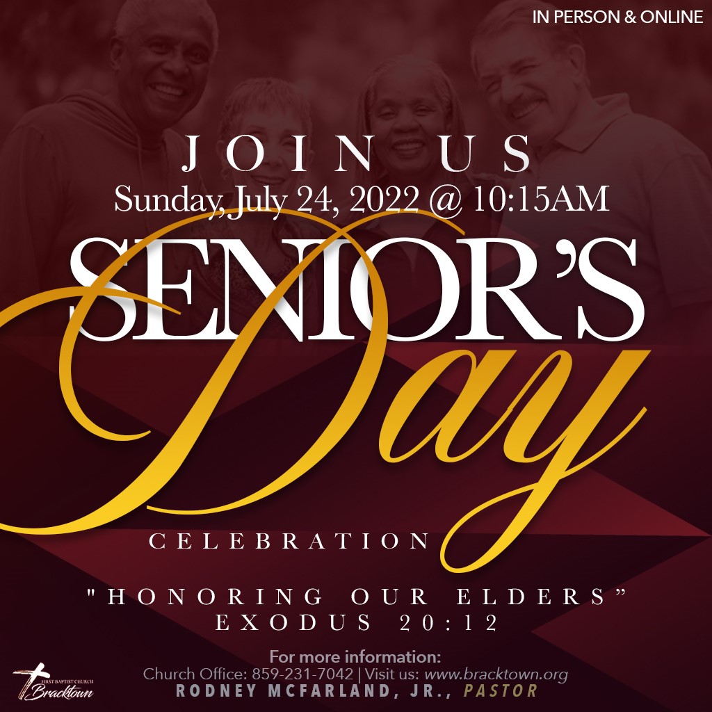 fbcbracktown's tweet photo. Join us tomorrow for our Seniors Day Celebration @ 10:15AM. We would love to see you there! First Baptist Church Bracktown #SharingLife #ServingPeople #LetTheGoodWorkContinue https://t.co/1l9VdHhZQr