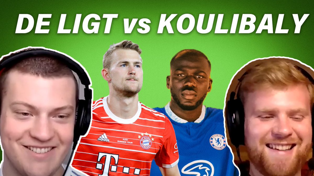 FBKickoffShow's tweet photo. EPISODE 3 IS OUT NOW

Fionn and @kyle_nw discuss centerbacks on the move this summer in world football: De Ligt, Koulibaly, Martinez, Aguerd, and Botman.

WATCH: https://t.co/2i7fFu4sxq https://t.co/ucTLKp80Mm