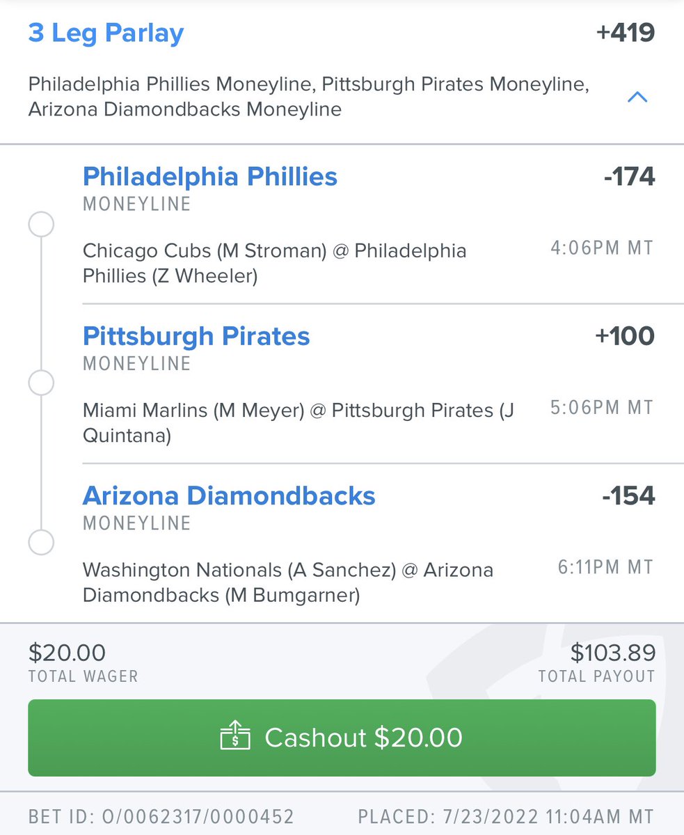 ccornell95's tweet photo. Can it be done??? 

#GamblingTwitter #MLBParlays #MLBPicks https://t.co/I2bhzYi1a5