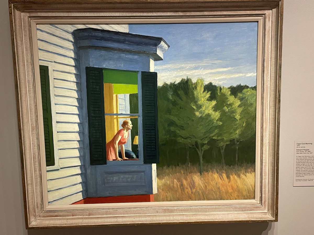 theovandermeer's tweet photo. Mijn dag kan niet meer stuk. #hopper #capecodmorning #SAAM https://t.co/pdacstdS6v