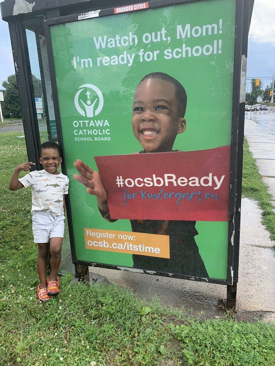 How is exciting!!! Calvin spotted himself! He’s super excited to start #ocsbKindergarten with the <a href="/OttCatholicSB/">Ottawa Catholic School Board</a>  <a href="/StTheresaOCSB/">St. Theresa School</a> <a href="/PortobelloELC/">Portobello Early Learning Centre</a> 🥰 #ocsbBeCommunity #ocsbReady #DiversityandInclusion