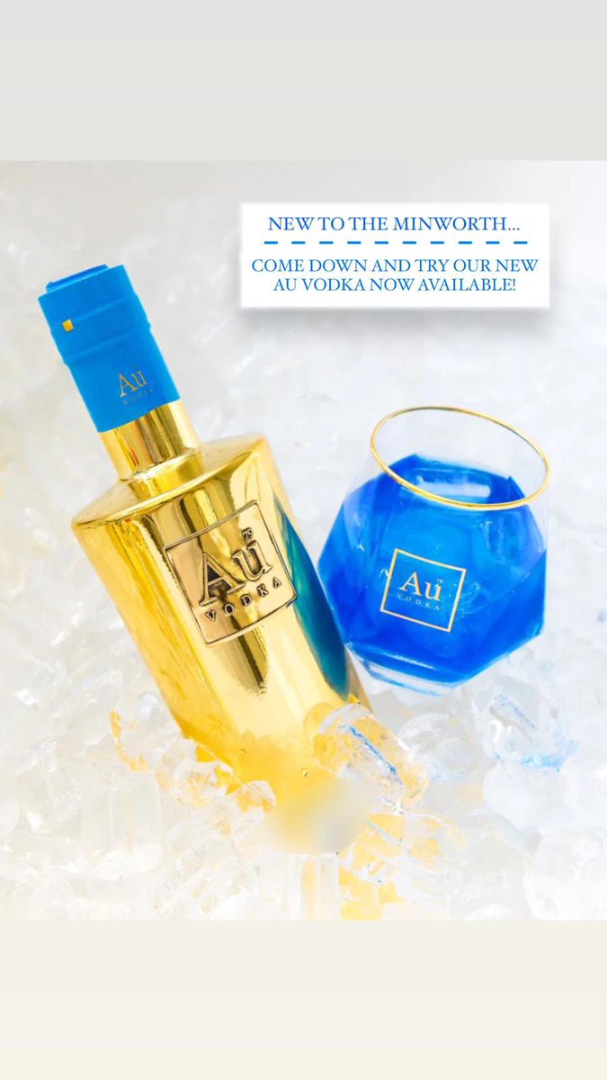 **NOW AVAILABLE** POP IN AND ENJOY OUR NEW AU VODKA SPIRIT 🧊😍