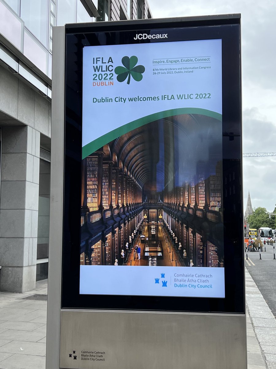 luxclaudia's tweet photo. @iflawlic Warm welcome to IFLA delegates all over Dublin! Very nice! https://t.co/p57uI1tppi