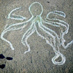 catclawtheatre's tweet photo. underwater sleestaks 
bill clinton sitcom
haunted gas station 
chalk outline of octopus on pavement 

#craiyon #JSHcraiyon https://t.co/HuNaQWli9A