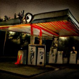 catclawtheatre's tweet photo. underwater sleestaks 
bill clinton sitcom
haunted gas station 
chalk outline of octopus on pavement 

#craiyon #JSHcraiyon https://t.co/HuNaQWli9A