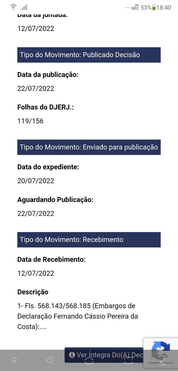 Francis92017121's tweet photo. @Q_brandopadroes Veja a tramitação do processo principal, número 0203711-65.2016.8.19.0001, em "todos os movimentos". Vc verá a íntegra da decisão do dia https://t.co/J83xfwEh0M