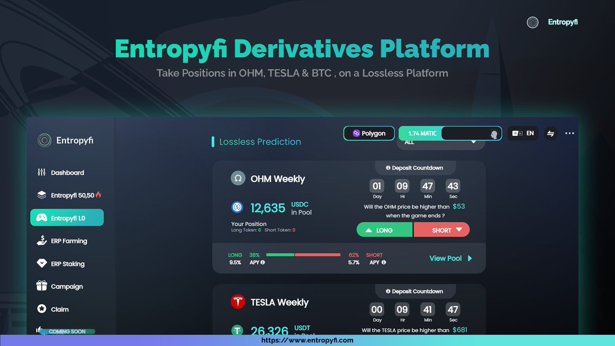 Regal Reawakening NG (@wallstreetjade) on Twitter photo gm #CT π enjoying the market Rollercoaster? ππ.
Daily Reminder to curb your risk by using <a href="/entropyfi/">Entropyfi (50,50)</a>'s Lossless Derivatives platform.
π entropyfi.com gm #CT π enjoying the market Rollercoaster? ππ.
Daily Reminder to curb your risk by using <a href="/entropyfi/">Entropyfi (50,50)</a>'s Lossless Derivatives platform.
π entropyfi.com