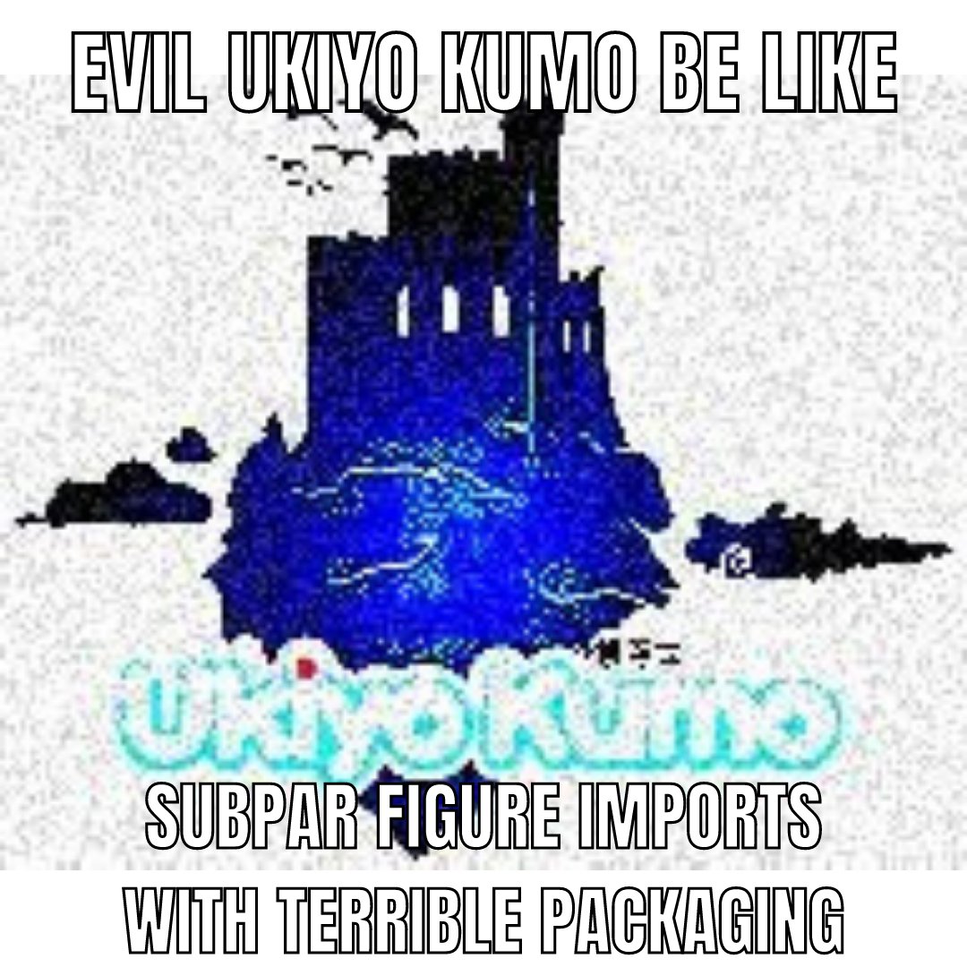 UkiyoKumo_Ltd's tweet photo. 😈😈😈😈😈
#ukiyokumo #anime #animefigures #goodsmilepartnershop #evilbelike #evilmeme #memes #deepfriedmeme #animeretailer https://t.co/R5el55M8Am