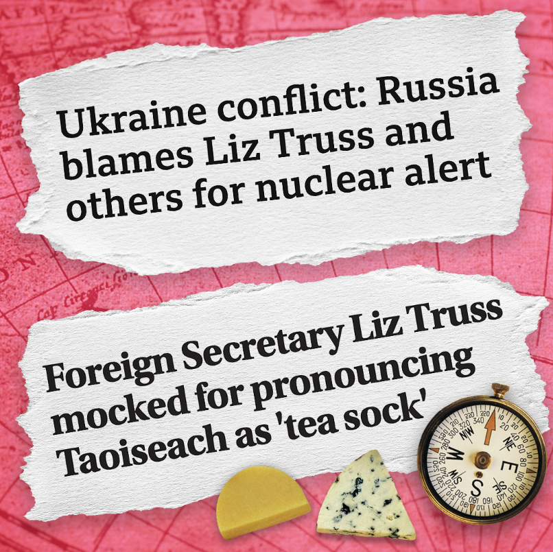 As Foreign Secretary, Liz Truss expertly balanced surreal comedy with high-stakes danger.

Just imagine what she could do with Britain’s reputation if she became Prime Minister. 🇬🇧🌍