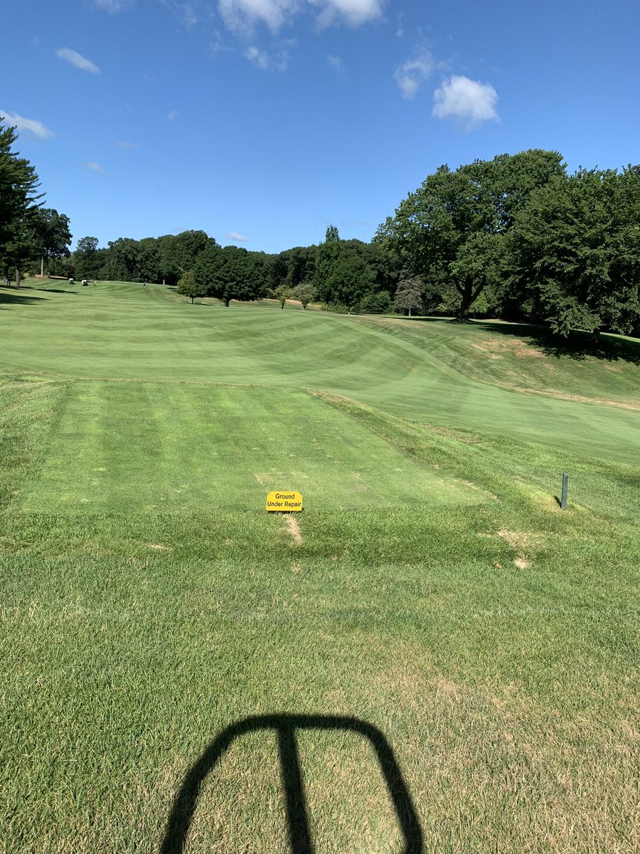 Praying for rain. Hoses are out. 2 round of the Men’s Club Championship this weekend along with the 1st round of the Women’s Club Championship today. Great work by the team. The new forward tee on #3 just opened up yesterday and it’s looking awesome.
