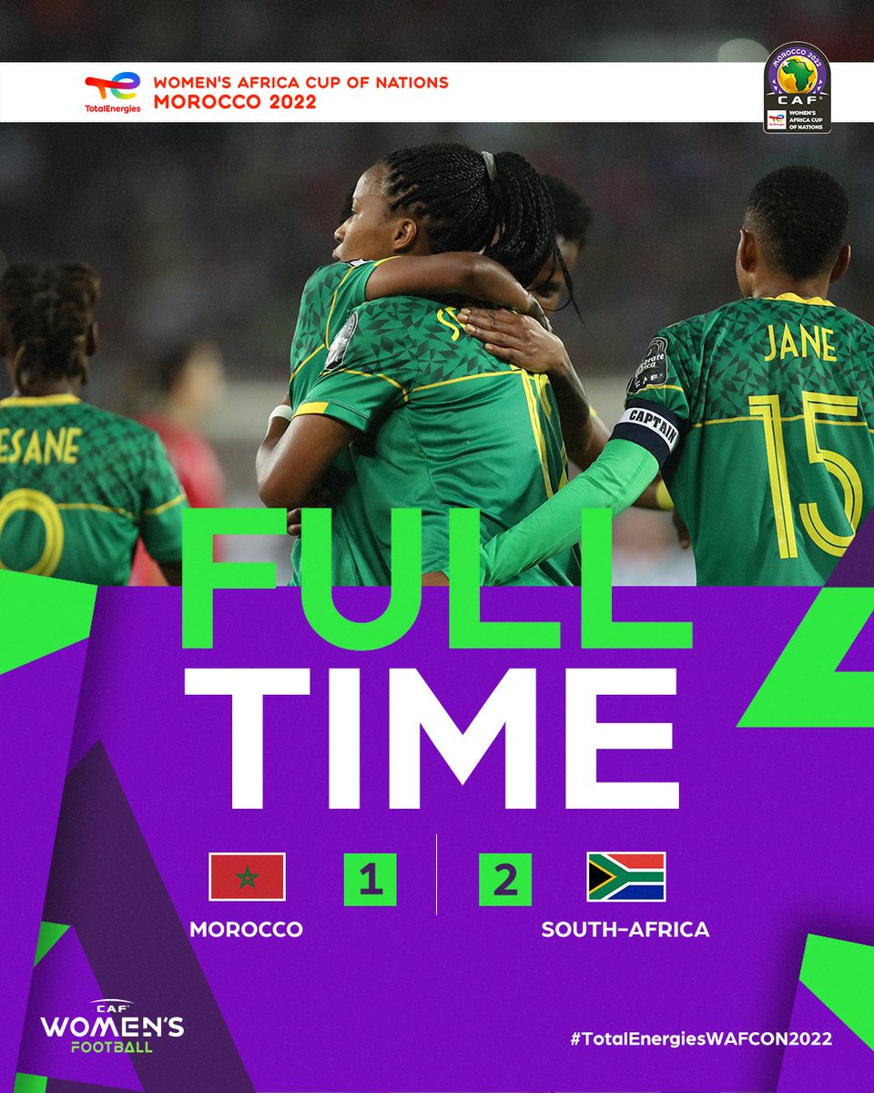 South Africa's Banyana Banyana have defeated Morocco's Atlas Lionesses 2-1 to win the 2022 WAFCON.