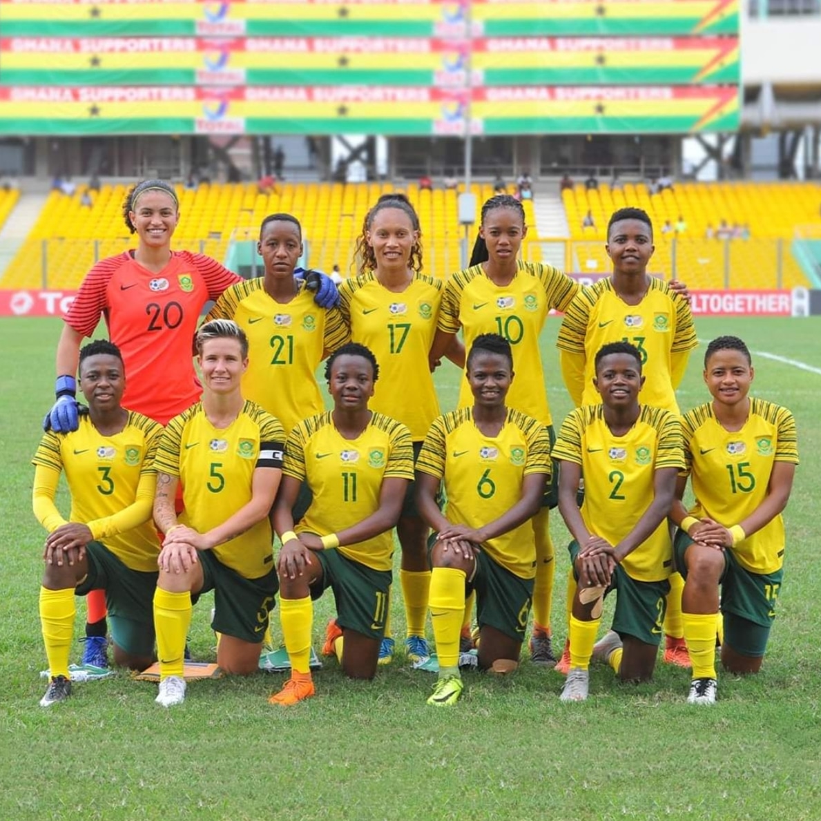 SelloSedingwe's tweet photo. @MYANC @NathiMthethwaSA @PresidencyZA @David_Makhura
@Lesufi
  National key point and monument these ones!
Well done Banyana Banyana.
I propose a game between Bafana Bafana &amp; Banyana Banyana once and for all so we could bury these partriachial issues. https://t.co/32OwxcMHpb