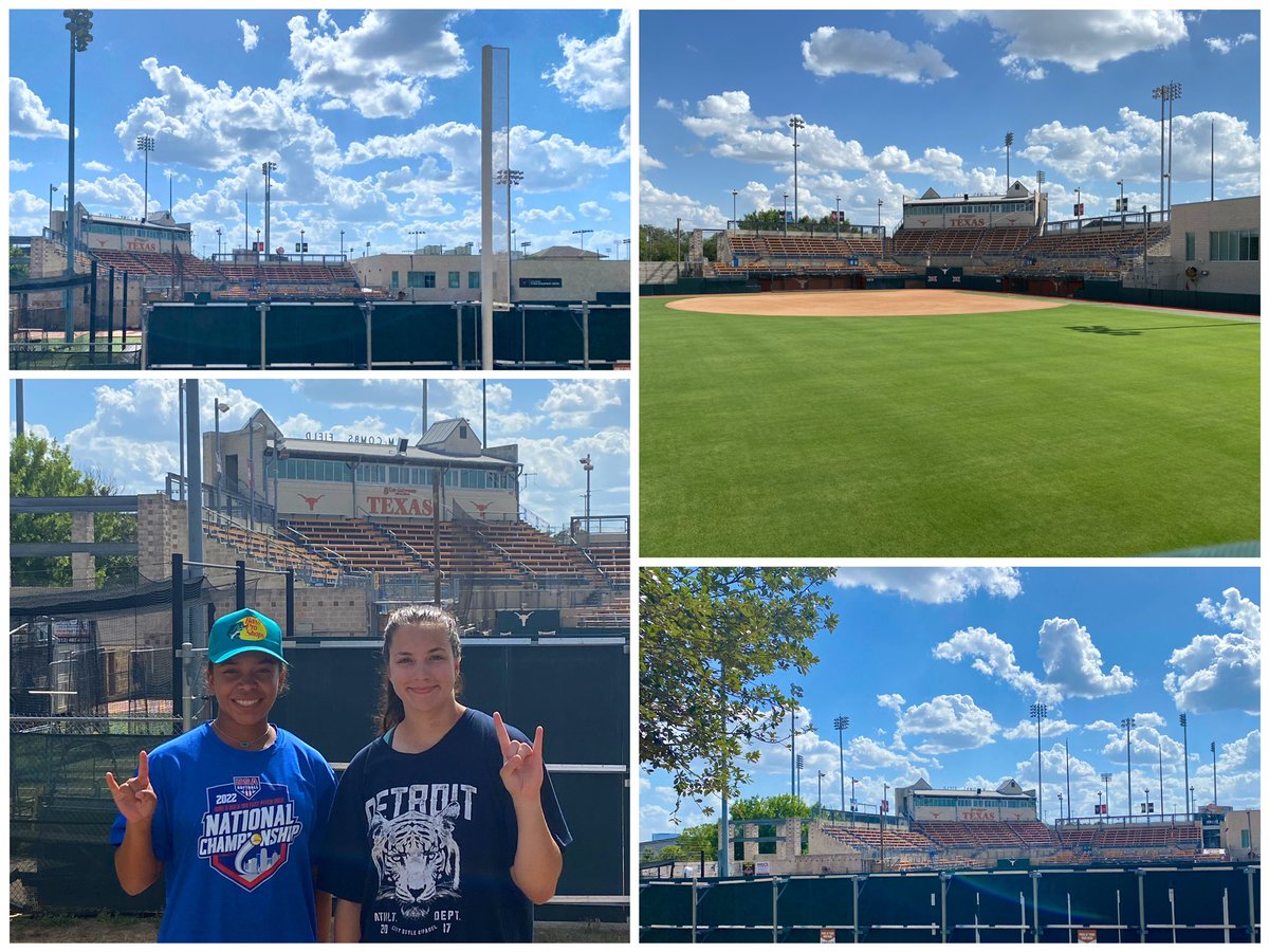 AriClark2025's tweet photo. Fun road trip with @ConawayAiko! We visited @MeanGreenSB, @BaylorSoftball &amp; @TexasSoftball. 🤩 Pumped for @USFSoftball camp on Monday! 💪🏼🥎 @ExtraInningSB @Los_Stuff https://t.co/TT4PDZwcaf