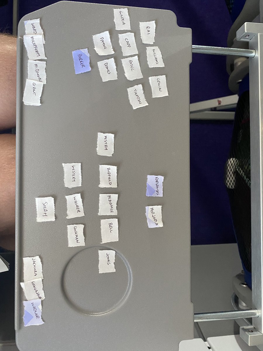 Made productive use of the Wizzair sick bag and 2 hour flight, planning lineups for tomorrow’s session.