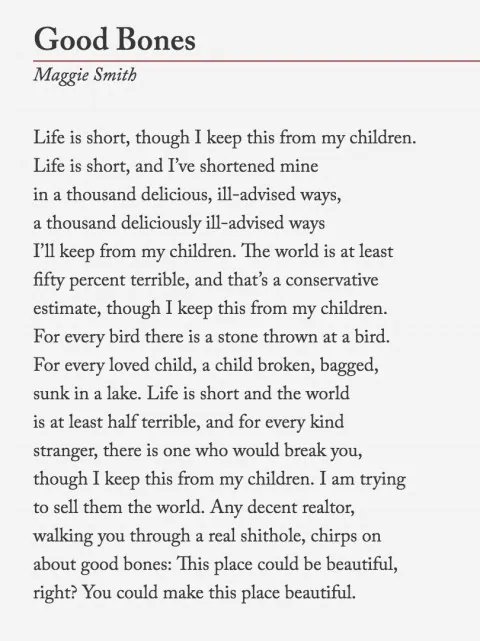 clareframrose's tweet photo. @BootstrapCook One of my favourites, from @maggiesmithpoet https://t.co/WpPYggQ73Q