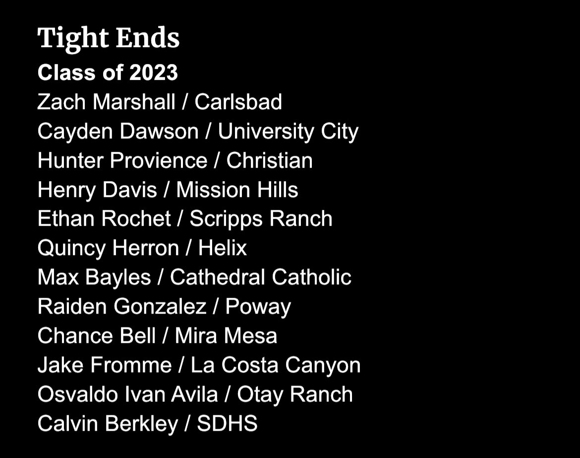 Daygofootball's tweet photo. Senior Tight Ends 🏈 https://t.co/CJ498biUeP
