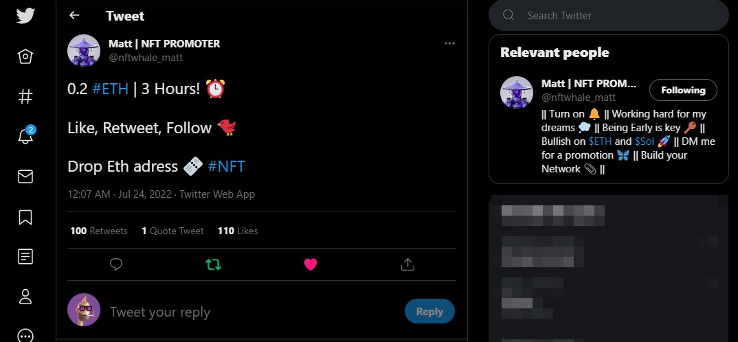 The_cotiec_neth's tweet photo. @nftwhale_matt 0xdBc88477B7df7b5c23f10f653F5C3e049eF3eaf1 https://t.co/3voLOgsQLa