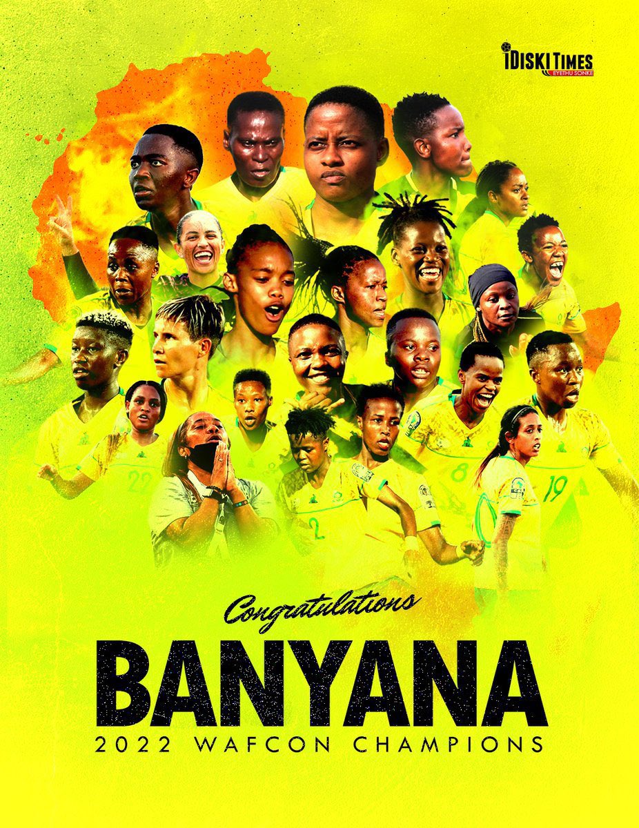 Congratulations banyana! ✨🇿🇦👯‍♀️

#TotalEnergiesWAFCON #BayanaBayana #banyanabanyanayarona #WAFCON2022 #coach