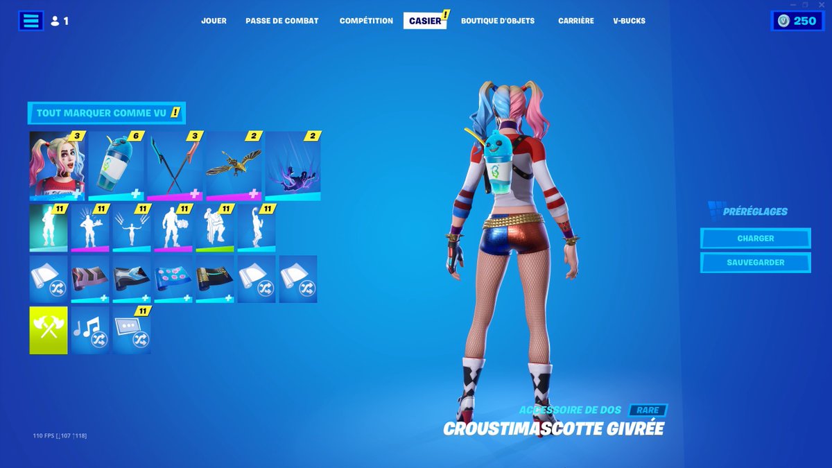Mahoru87's tweet photo. Nouveau skin Harley Quinn pour gagner plein de games sur @FortniteFR.
Je me suis sentie obligée de le prendre😂 lol

#skin #newskinn #nouvelavatar #personnage #avatar #harleyquinn #dccomics #pinkhair #roseetbleu #lilmonster #poussin #fortnite #gaming #mahoru #smg @DCComics https://t.co/Q5NVTpfjgU