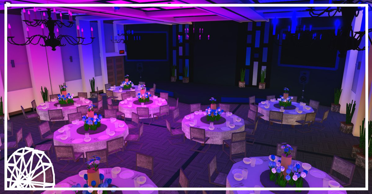 A look at the ballroom before tomorrows exclusive @bloxJeopardy Red Carpet Event.